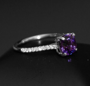I'm now the owner of this beautiful purple sapphire ring!